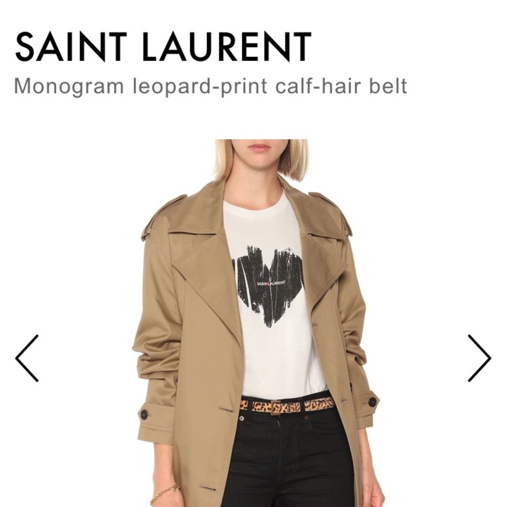 YSL Calf Hair Belt 2020 fall season